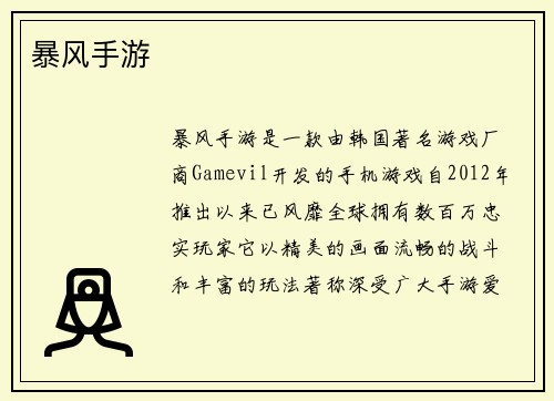 暴风手游